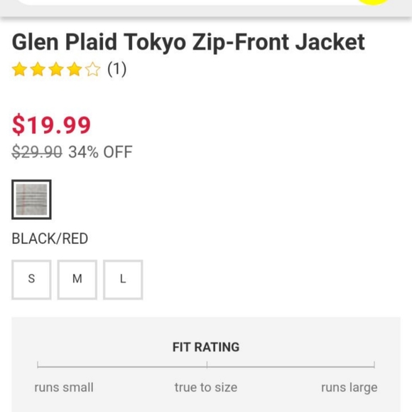 Forever 21 glen Plaid Tokyo Zip-Front Jacket - Picture 5 of 6